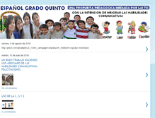 Tablet Screenshot of lenguajegradoquinto2009.blogspot.com