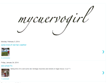 Tablet Screenshot of mycuervogirl.blogspot.com