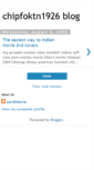 Mobile Screenshot of chipfoktn1926.blogspot.com