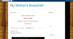 Desktop Screenshot of mymothersbookshelf.blogspot.com