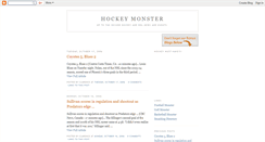Desktop Screenshot of hockeymonster.blogspot.com