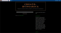 Desktop Screenshot of croato-hungarica.blogspot.com