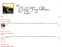 Tablet Screenshot of catholicyoungwoman.blogspot.com