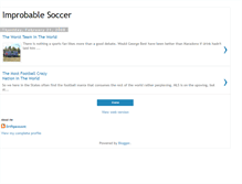 Tablet Screenshot of improbablesoccer.blogspot.com