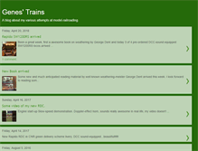 Tablet Screenshot of genes-trains.blogspot.com