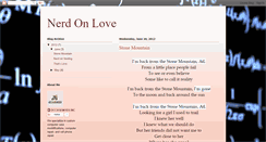 Desktop Screenshot of nerdonlove.blogspot.com