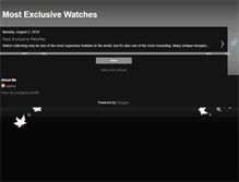 Tablet Screenshot of mostexclusivewatches.blogspot.com