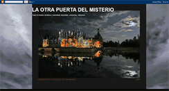 Desktop Screenshot of laotrapuertadelmisterio.blogspot.com