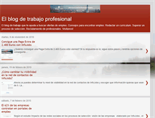Tablet Screenshot of elblogdetrabajoprofesional.blogspot.com