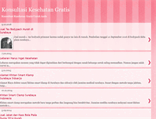 Tablet Screenshot of konsultasikesehatangratis.blogspot.com