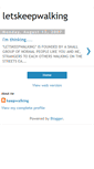 Mobile Screenshot of letskeepwalking.blogspot.com