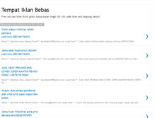 Tablet Screenshot of iklan-bebass.blogspot.com