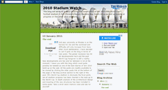 Desktop Screenshot of 2010stadiumwatch.blogspot.com