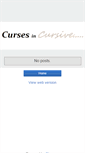 Mobile Screenshot of cursesincursive.blogspot.com