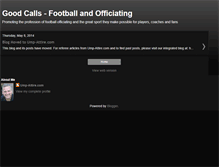 Tablet Screenshot of goodcallsfootball.blogspot.com
