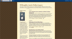 Desktop Screenshot of fullenfamilyheritage.blogspot.com