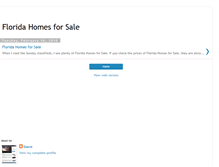 Tablet Screenshot of floridahomesforsale1.blogspot.com