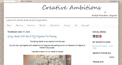 Desktop Screenshot of creative-ambitions.blogspot.com