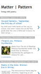 Mobile Screenshot of matterpattern.blogspot.com