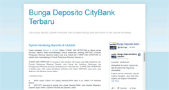 Desktop Screenshot of bunga-deposito-city-bank.blogspot.com