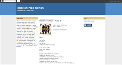 Desktop Screenshot of englishmp3songs.blogspot.com