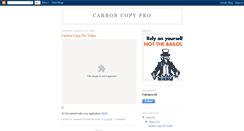Desktop Screenshot of carboncopyprovideo.blogspot.com