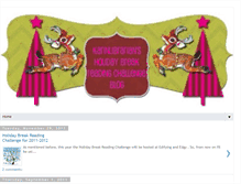 Tablet Screenshot of holidaybreakreadingchallenge.blogspot.com