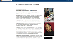 Desktop Screenshot of kommarikorvela.blogspot.com