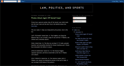 Desktop Screenshot of lawpoliticsandsports.blogspot.com