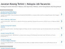 Tablet Screenshot of malaysiajobsvacancy.blogspot.com