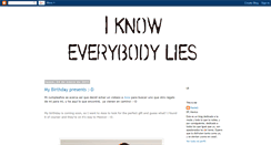 Desktop Screenshot of iknoweverybodylies.blogspot.com