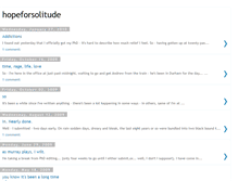 Tablet Screenshot of hopeforsolitude.blogspot.com