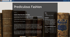 Desktop Screenshot of prediculousfashion.blogspot.com