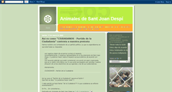 Desktop Screenshot of animalesdesantjoandespi.blogspot.com