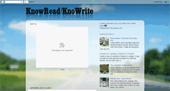 Desktop Screenshot of knowread-knowrite.blogspot.com