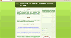 Desktop Screenshot of fundacioncolombianadearteyfolclor.blogspot.com