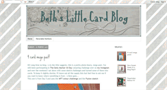 Desktop Screenshot of mylittlecardblog.blogspot.com