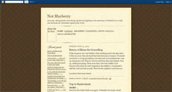 Desktop Screenshot of notmayberry.blogspot.com