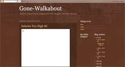 Desktop Screenshot of gone-walkabout.blogspot.com