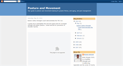 Desktop Screenshot of posture-n-motion.blogspot.com