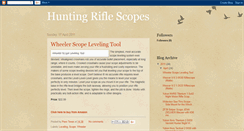 Desktop Screenshot of huntingriflescopes.blogspot.com