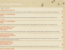 Tablet Screenshot of huntingriflescopes.blogspot.com