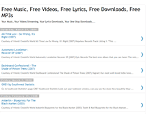 Tablet Screenshot of music-videos-lyrics-downloads.blogspot.com