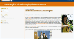 Desktop Screenshot of marykburkeshow.blogspot.com