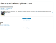 Tablet Screenshot of marykburkeshow.blogspot.com