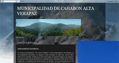 Desktop Screenshot of municipalidaddecahabonaltaverapaz.blogspot.com