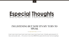 Desktop Screenshot of especialthoughts.blogspot.com