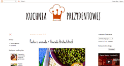 Desktop Screenshot of kuchniaprezydentowej.blogspot.com