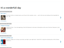 Tablet Screenshot of itsawonderfullday.blogspot.com