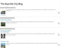 Tablet Screenshot of kaysvillecityblog.blogspot.com